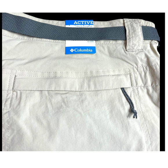 2 prs Columbia BATTLE RIDGE Omni-Shade Cargo Shorts | Men's 1x Khaki Green NWT - Picture 16 of 16